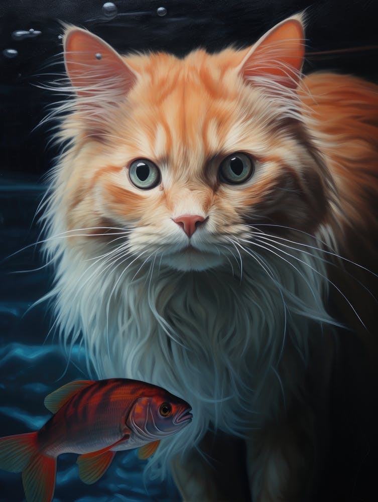 Cat And Fish