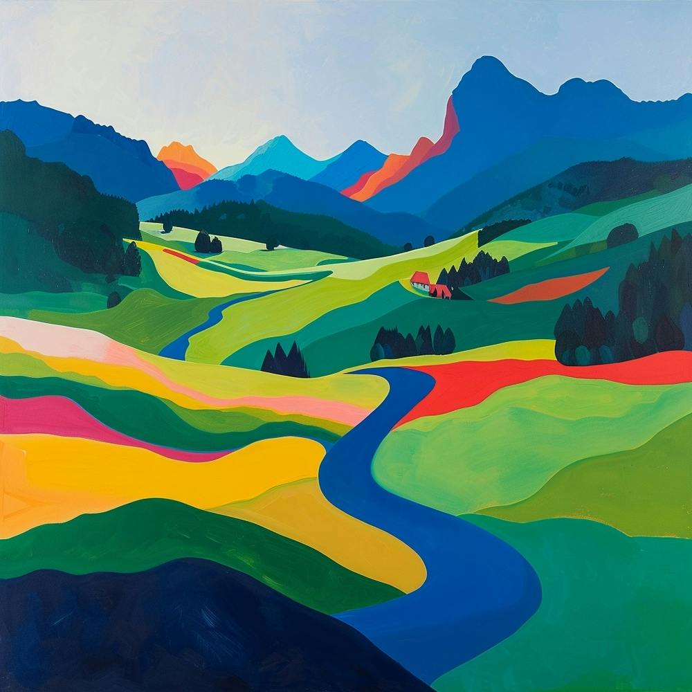 Abstract Travel Collection Liechtenstein 2