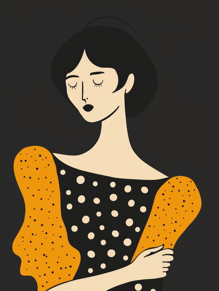 Woman In Polka Dot Dress