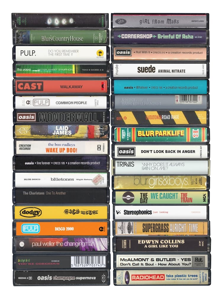 Britpop Singles Cassette Print