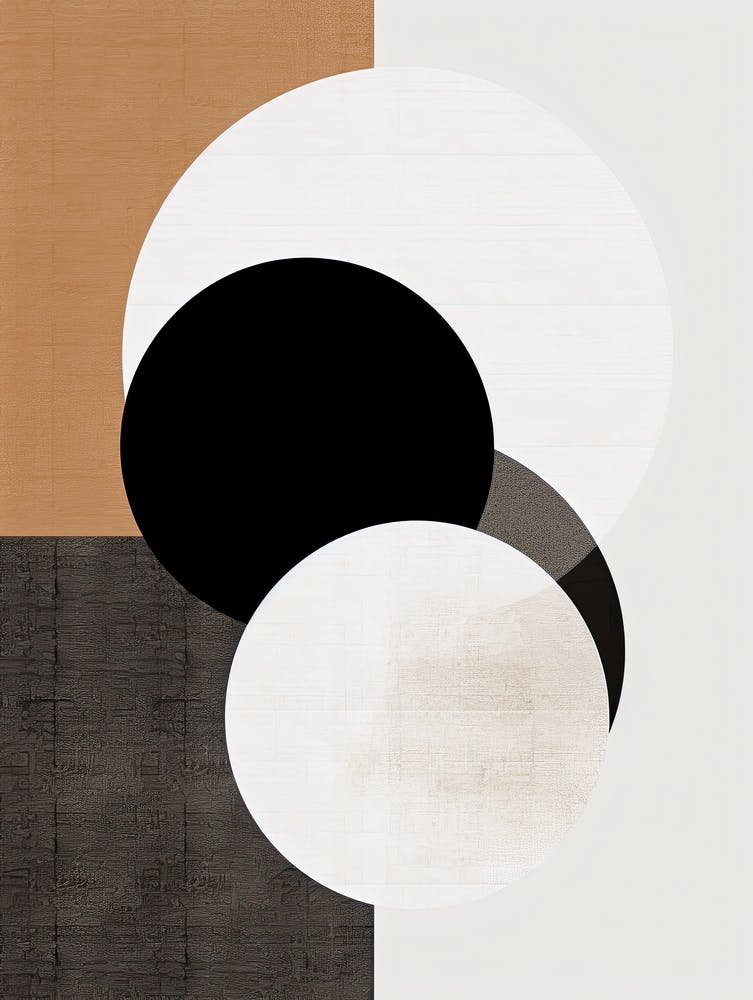 Dreamy Geometric Abstraction In Boho Style