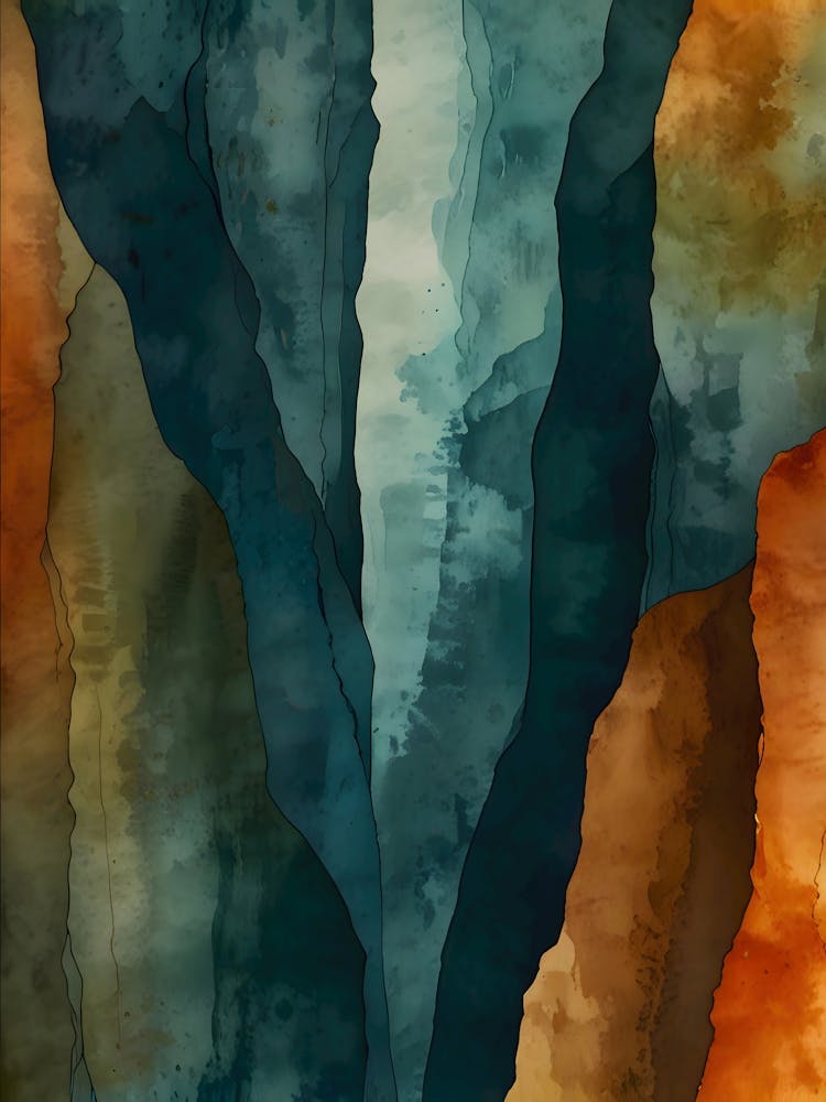 Rust and Teal