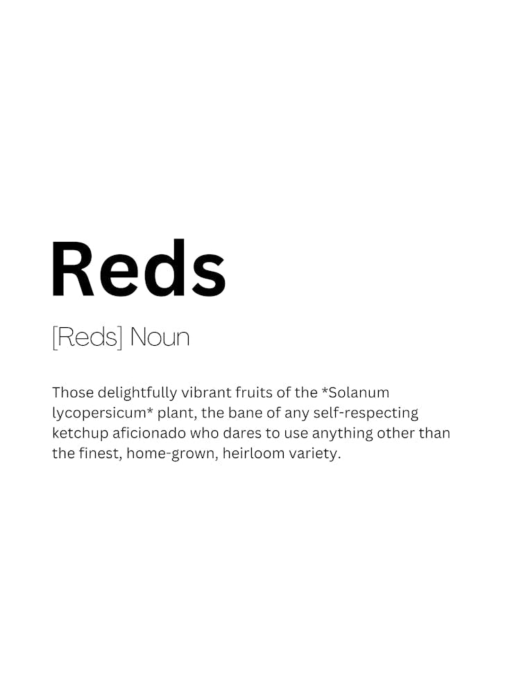 Reds Definition Meaning