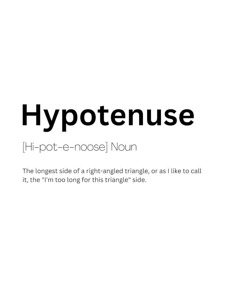 Hypotenuse Definition Meaning 1