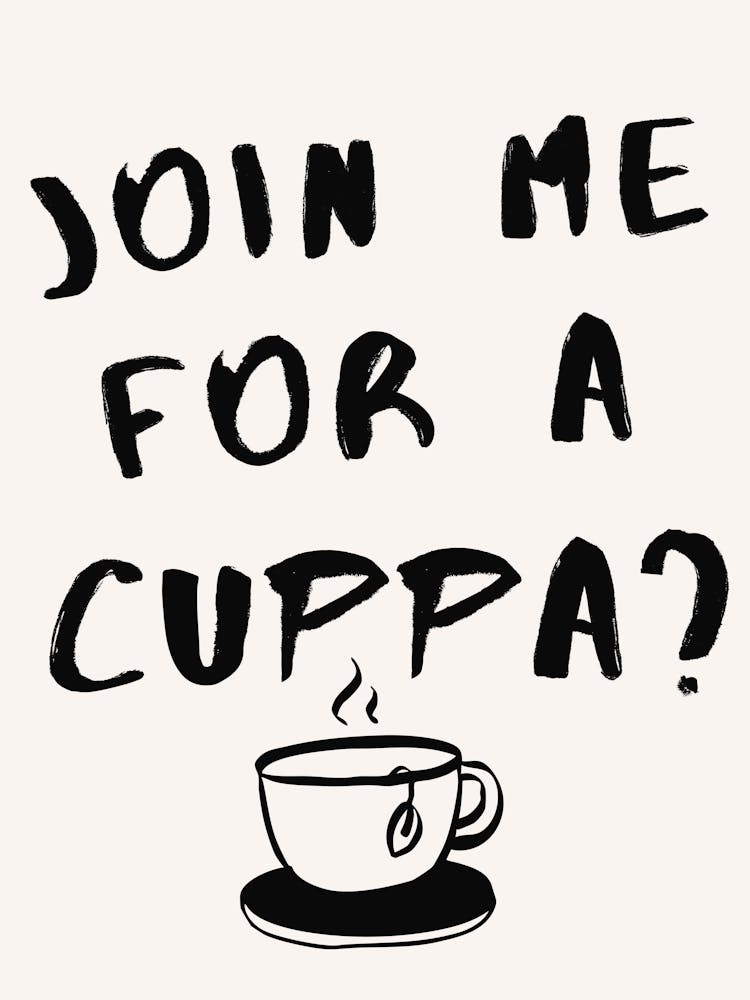 Cup Of Tea Kitchen Quote Print