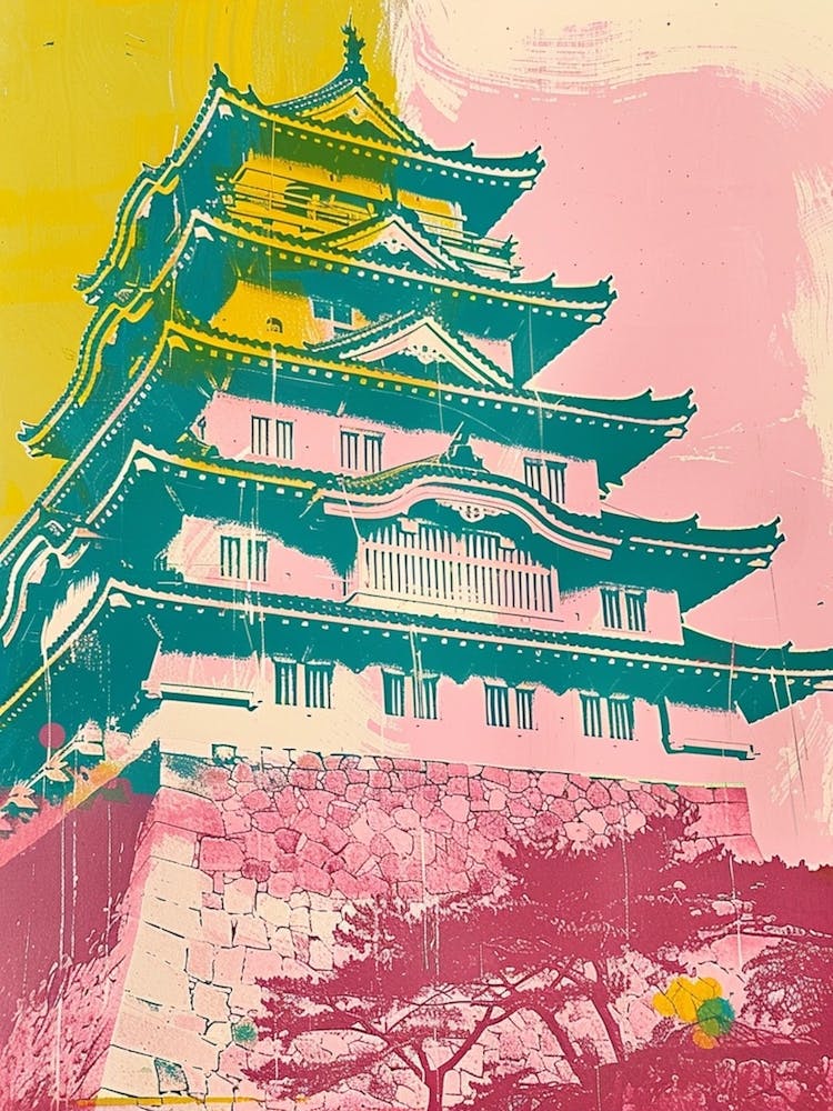 Himeji Japan Duotone Silkscreen 2