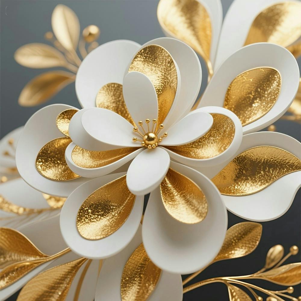 Gold Leaf Flower