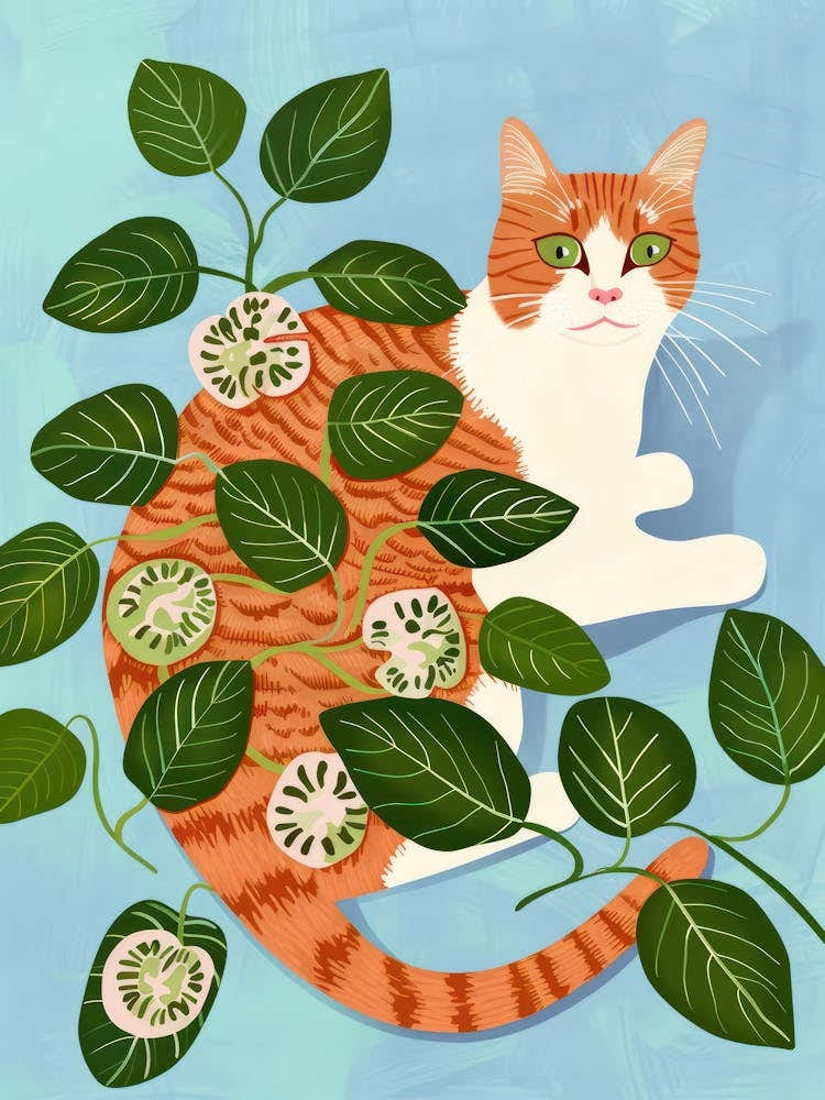 Cat And Basil