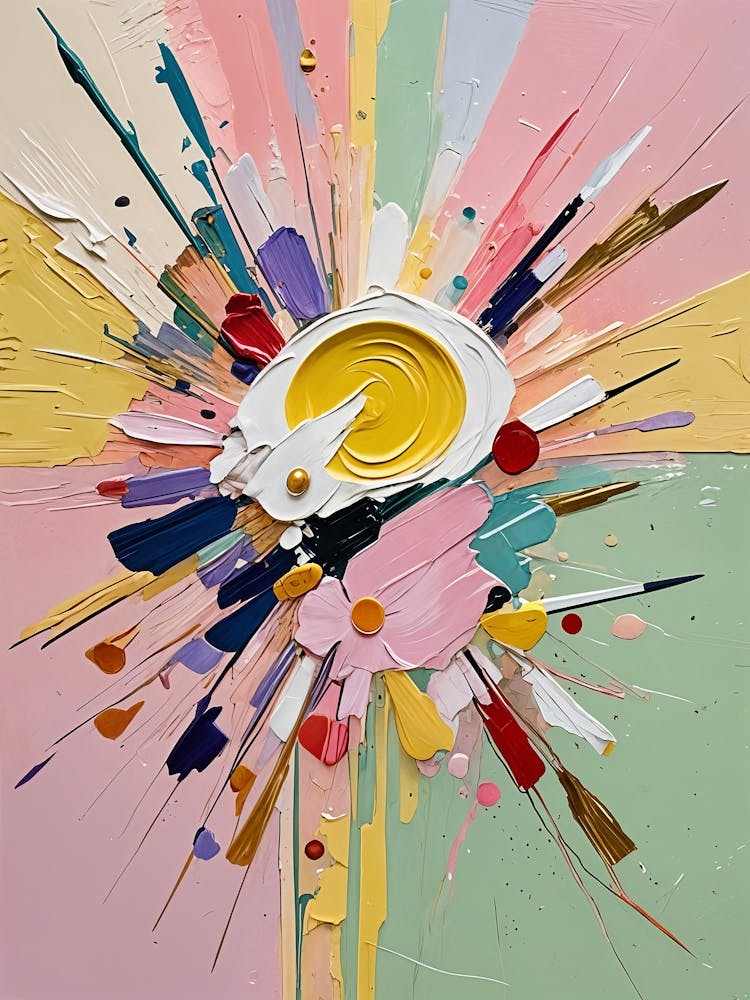 Abstract Paintburst no2