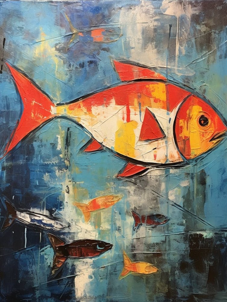 Fish Abstract Expressionism 4