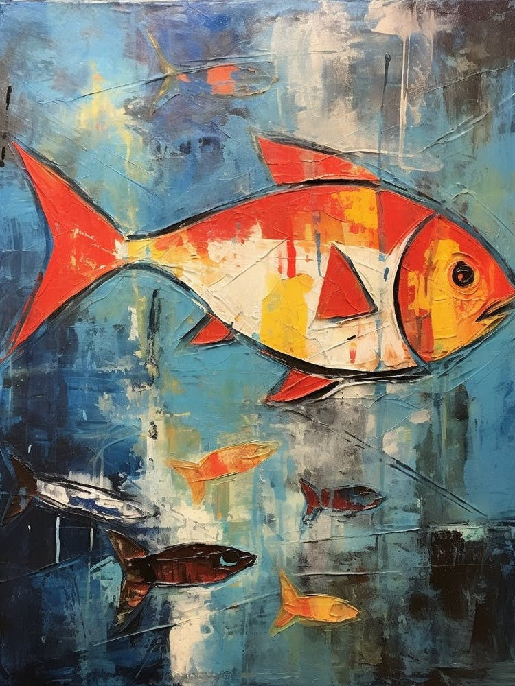 Fish Abstract Expressionism 4