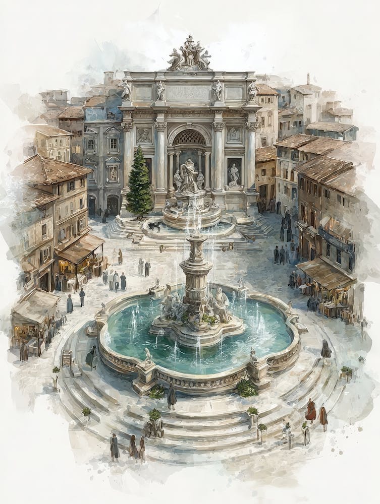 Aihrgdesign Isolated Watercolor Painting Of Italian Renaissan 1ed3b4b6 Bd4f 47fa Bd66 13f5b5cff11f 2