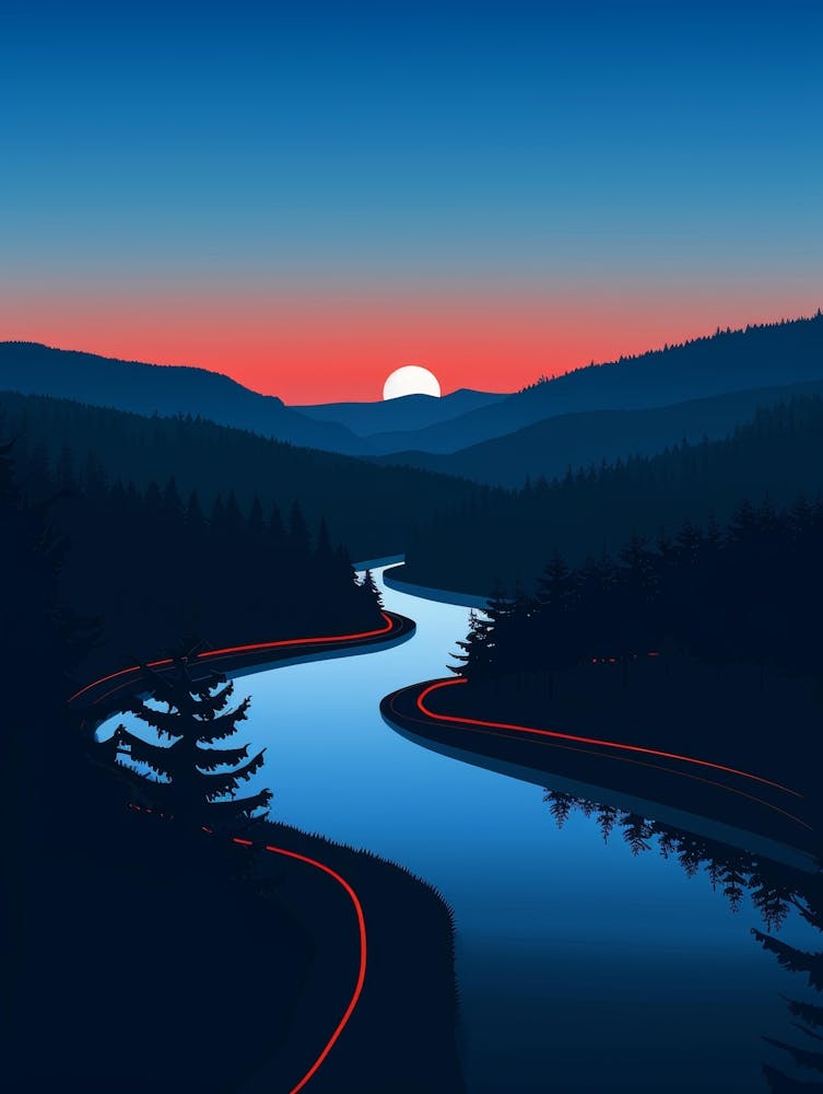 Sunset In The Mountains 67