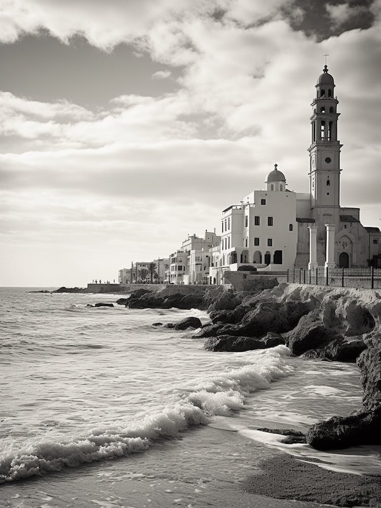 Sitges, Spain, Black And White Analogue Photography 2