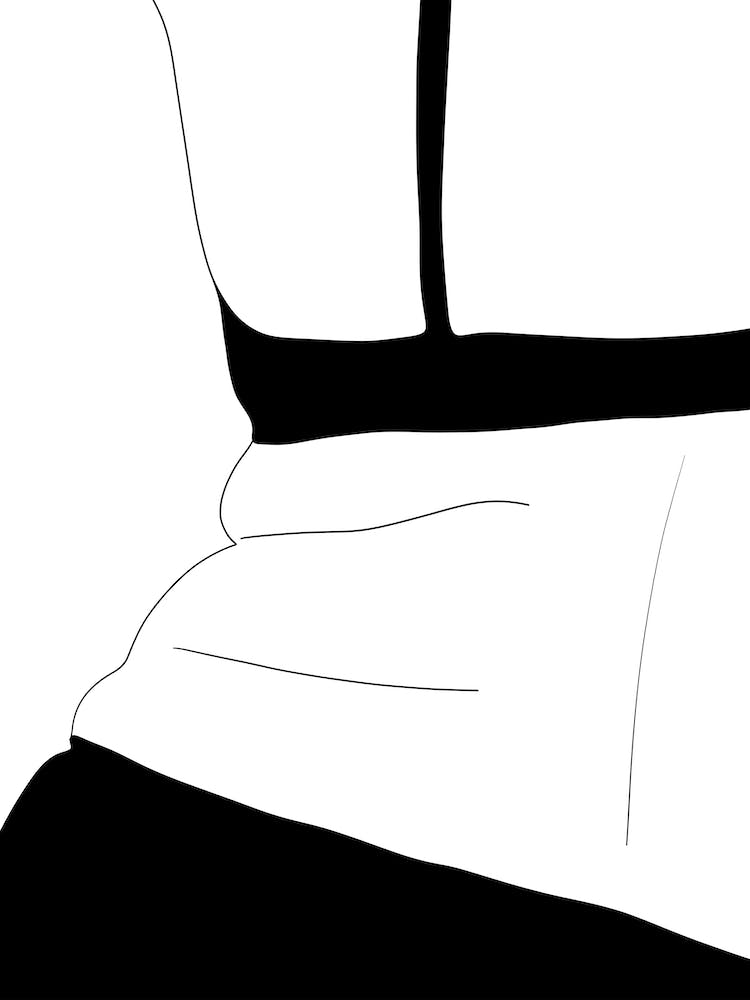 Love Your Body Line Drawing