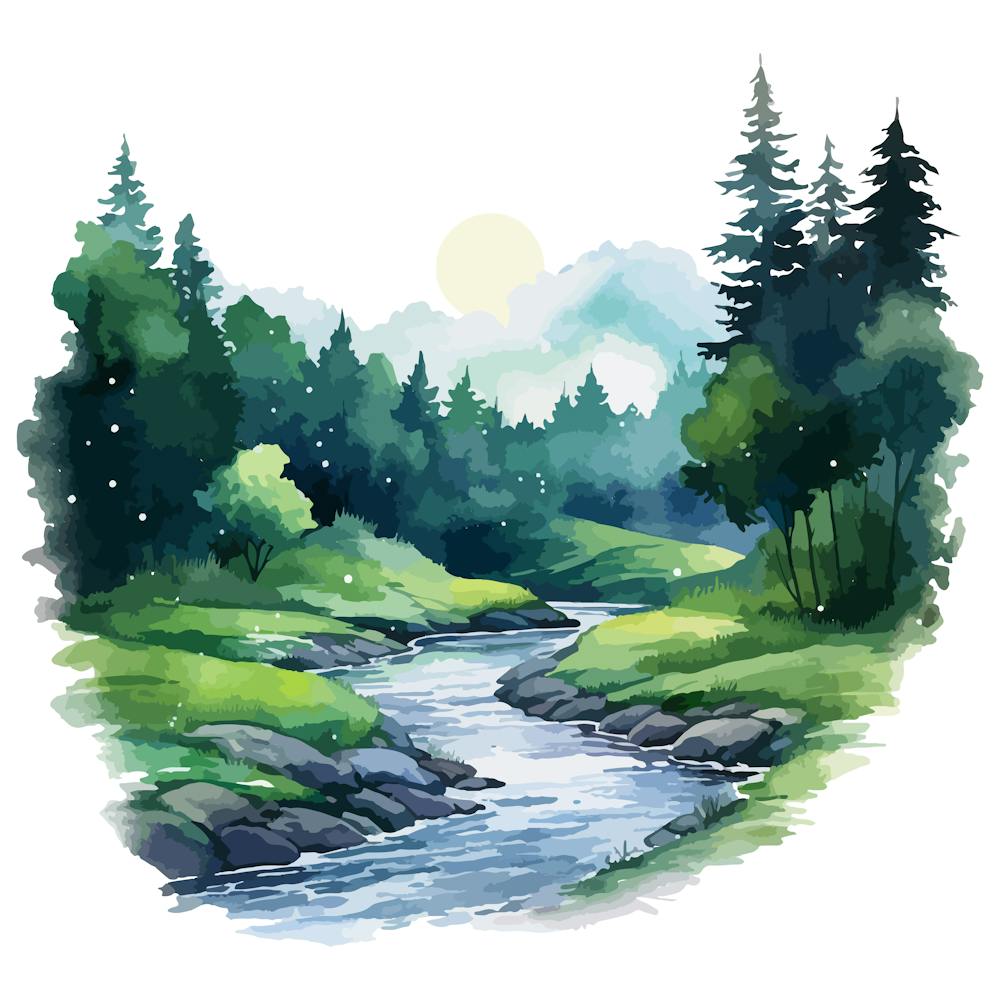 Watercolor Landscape 5