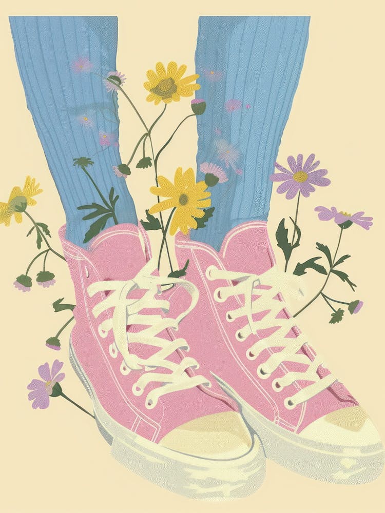 Pink Shoes And Wild Flowers 5