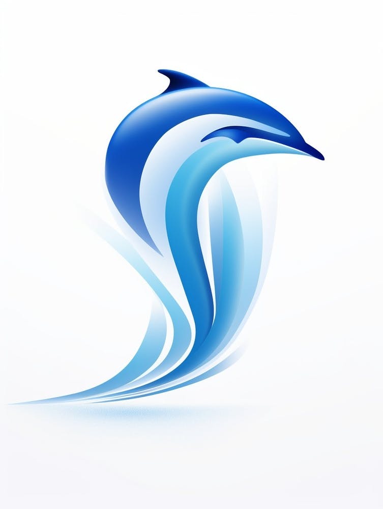 Dolphin Minimalist Abstract 3