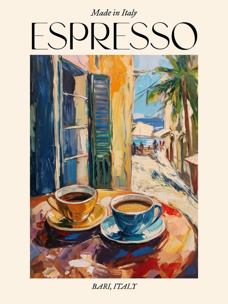 Bari Espresso Made In Italy 4 Poster