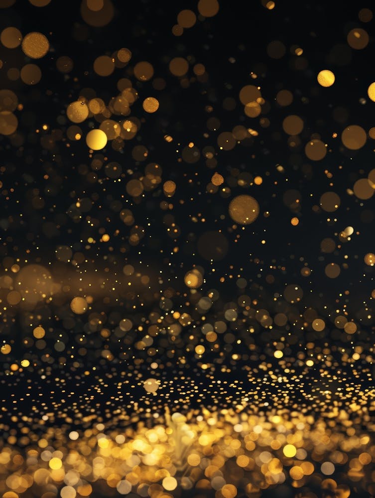 Golden Bokeh Background