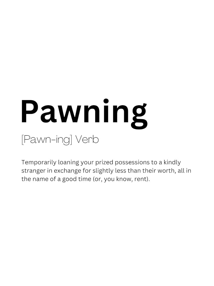 Pawning Definition Meaning