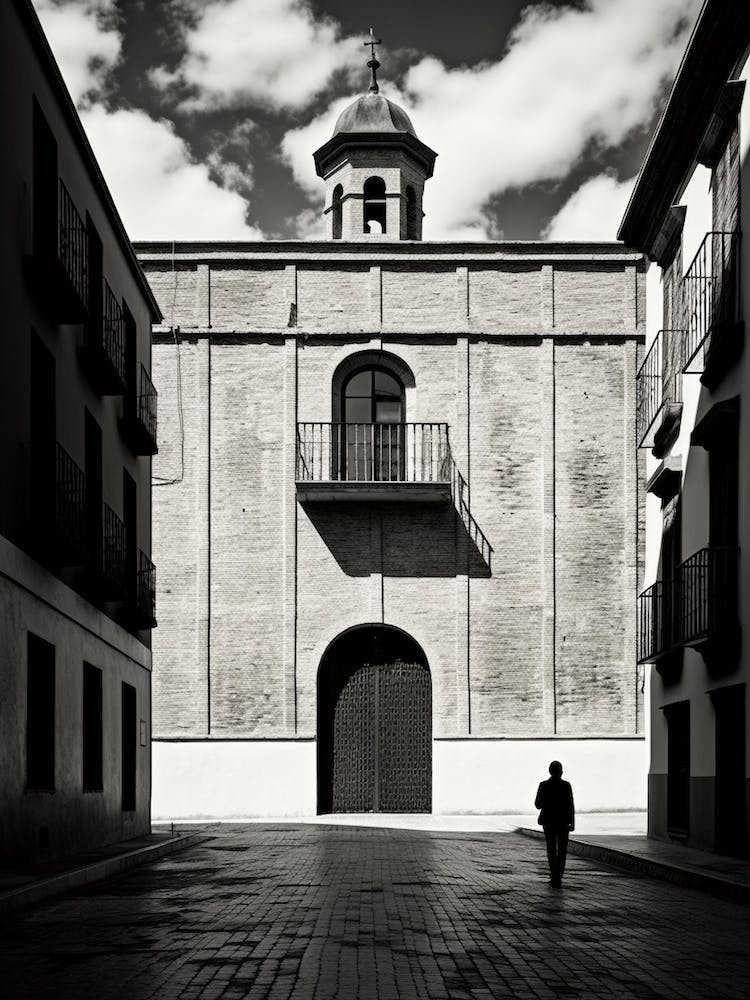 Alcala De Henares, Spanien, Schwarz und Weiß Analoge Fotografie 1