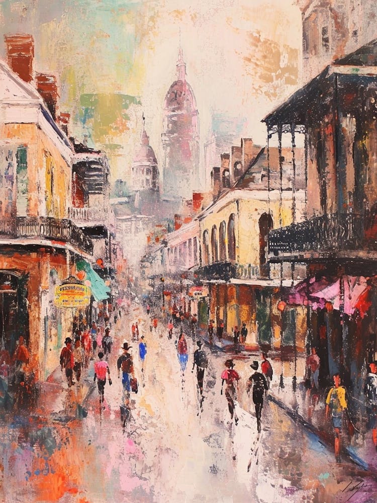 Brushstroke New Orleans Kitsch Painting