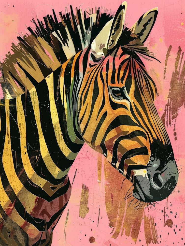 Zebra Canvas Print 3