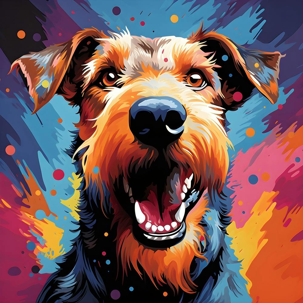 Airedale Terrier Pop Art