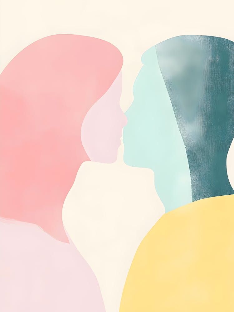 Two People Kissing