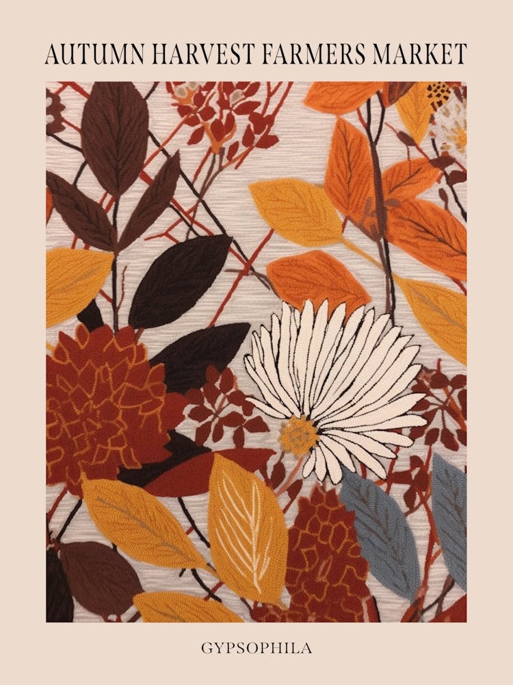 Fall Botanicals Gypsophila 2 Poster