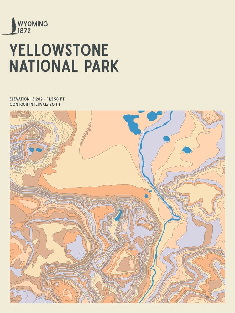 Yellowstone National Park Series Wyoming Usa