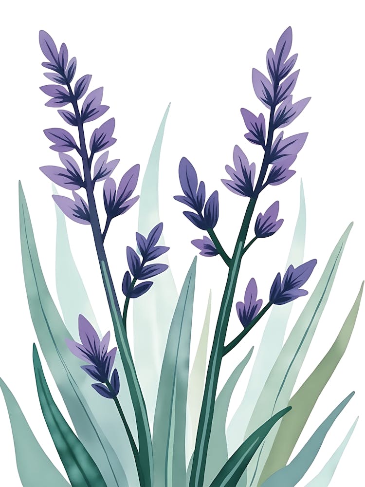 Lavender Breeze Through Wild Petals