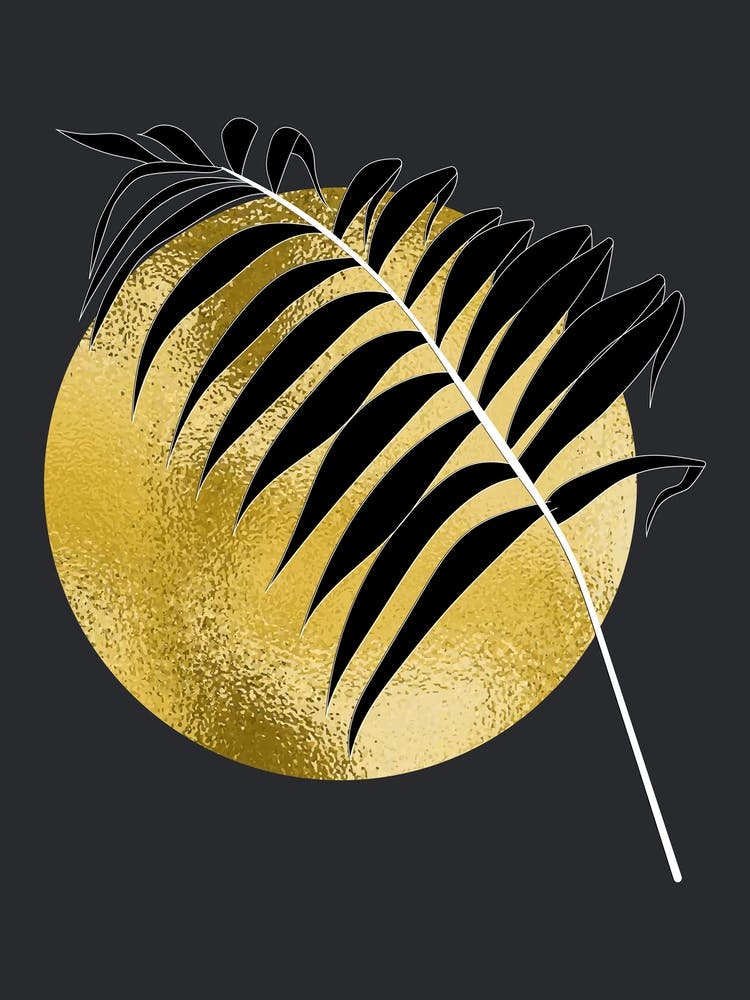 Full Moon Black and Gold