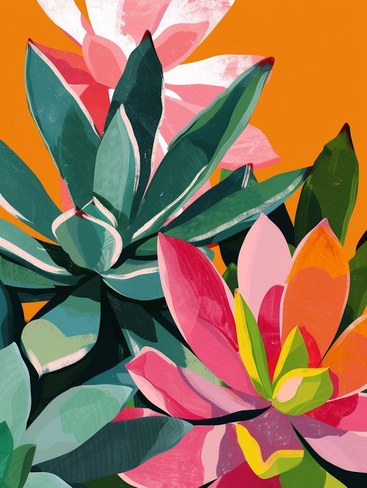 Succulents Plant Minimalist Illustration 7