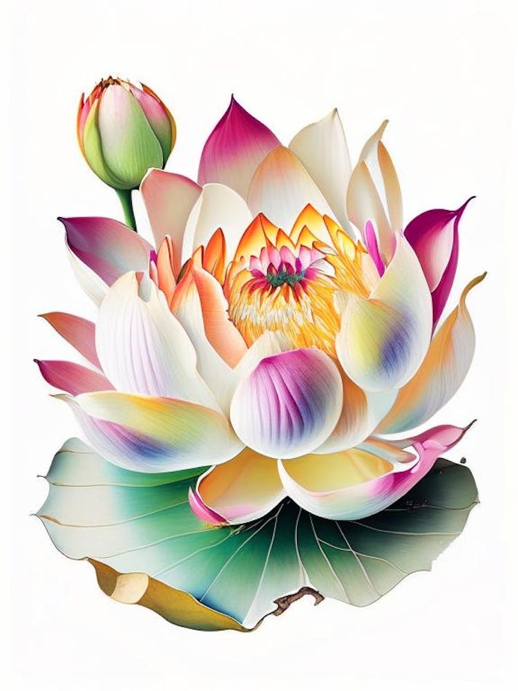 Lotus Flower Petals Decoupage 1