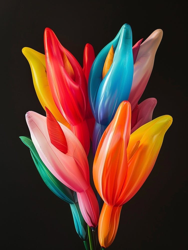 Helle aufblasbare Blumen Heliconia 3