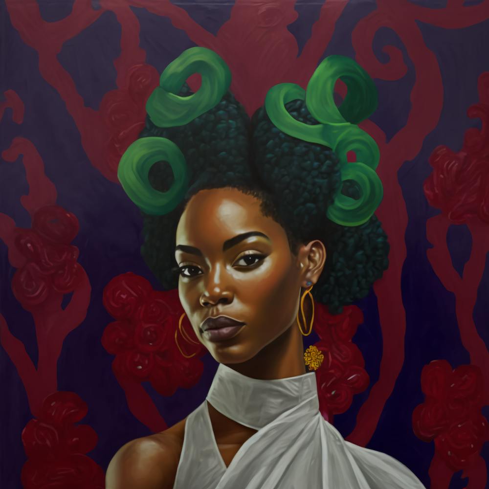 Afro-Mädchen