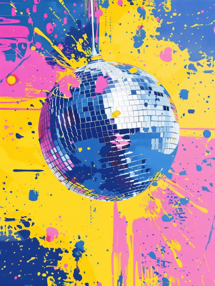Disco Ball Canvas Print 2