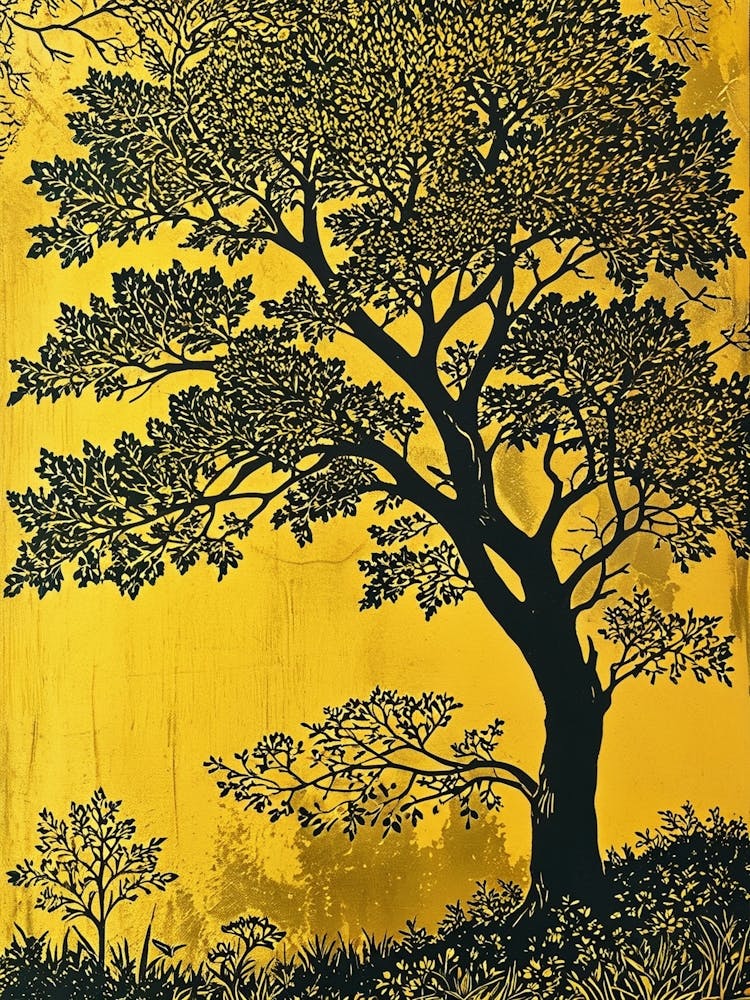 Tree In Yellow