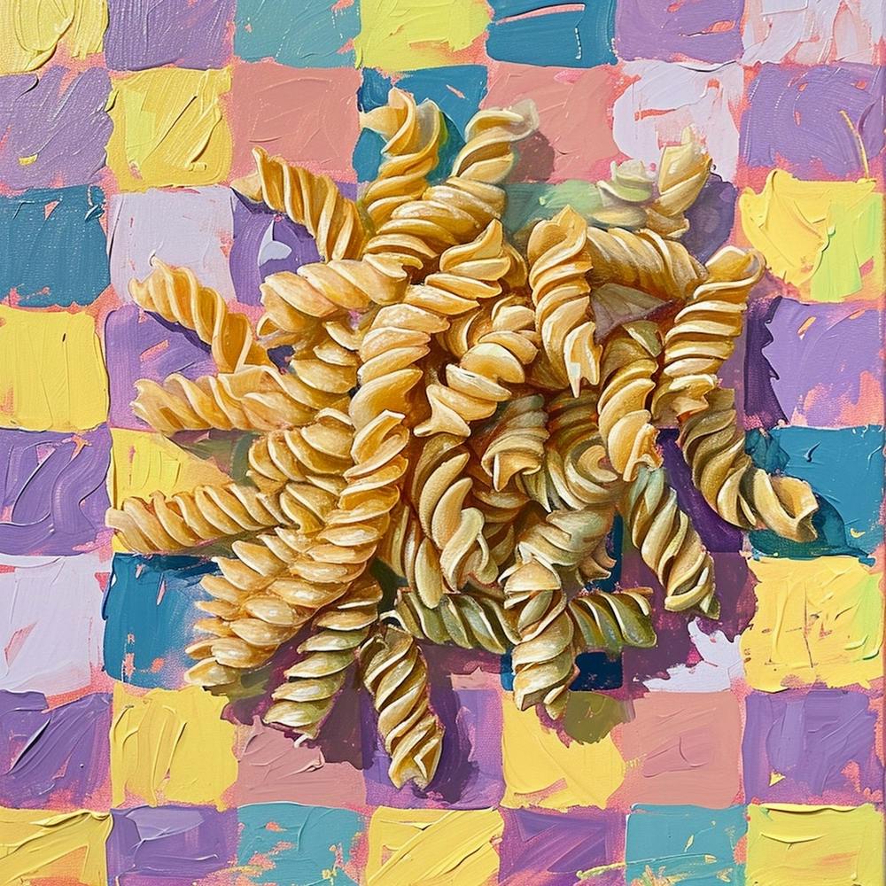 Fusilli Pastel Checkerboard 2