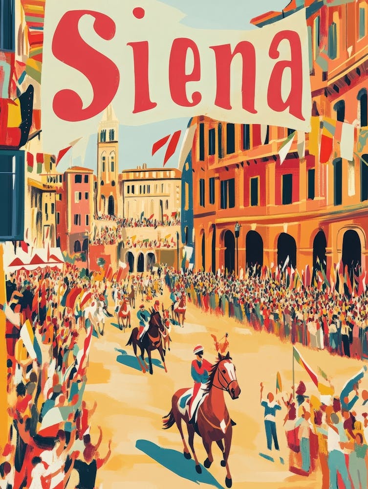 Aihrgdesign A 1970s Inspired Travel Poster For Siena Depictin Dcaf254f 9ce0 4318 A45c 18e036c2a75b 0
