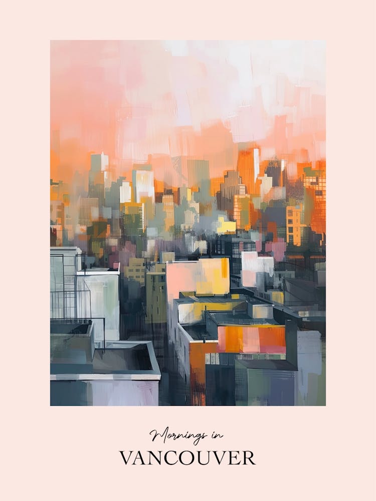 Mornings In Vancouver Rooftops Morning Skyline 1