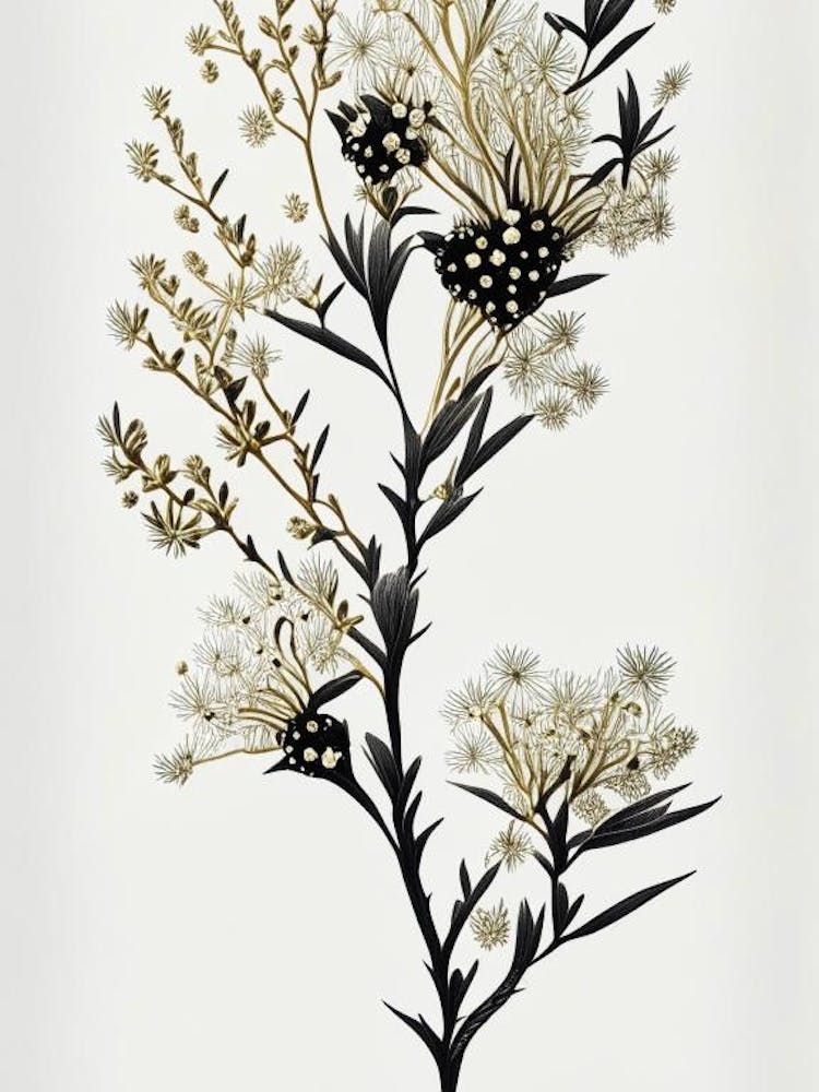 Joshua Tree Pattern Gold And Black (4)