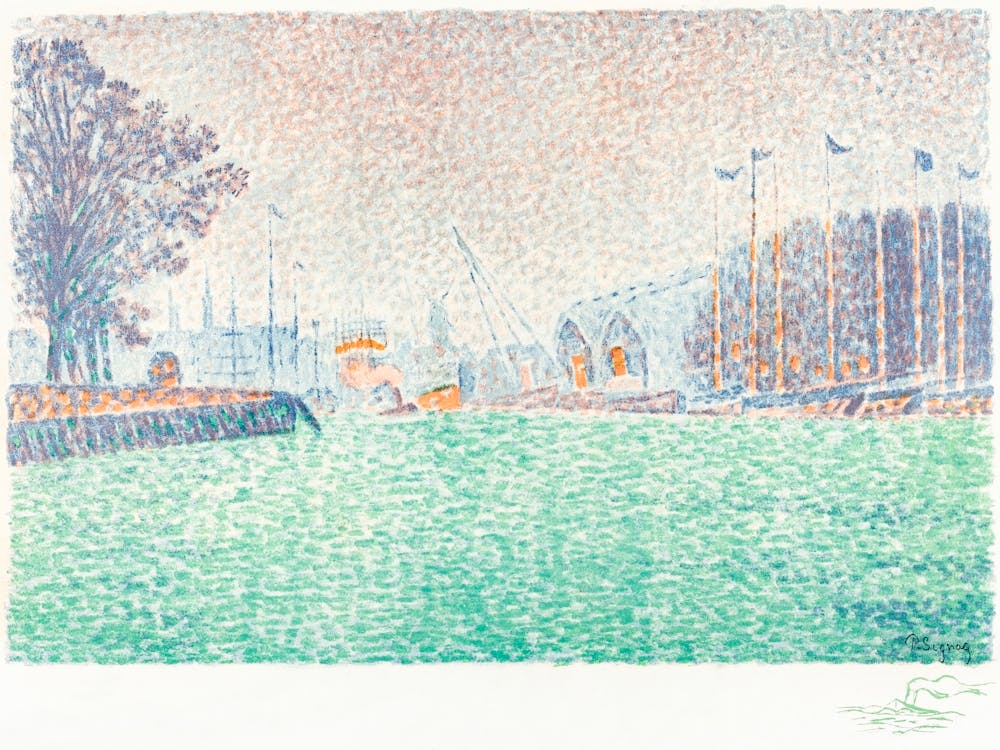 At Flushing (A Flessingue) (1895), Paul Signac