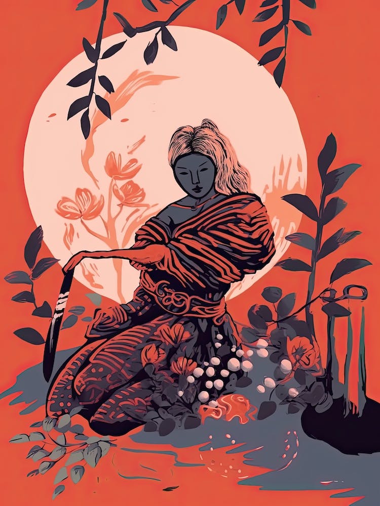 Female Samurai Onna Musha Illustration 18
