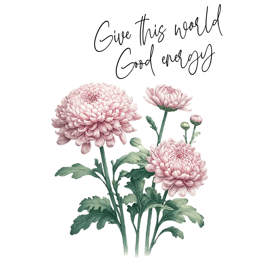 Chrysantheme - Gib dieser Welt gute Energie