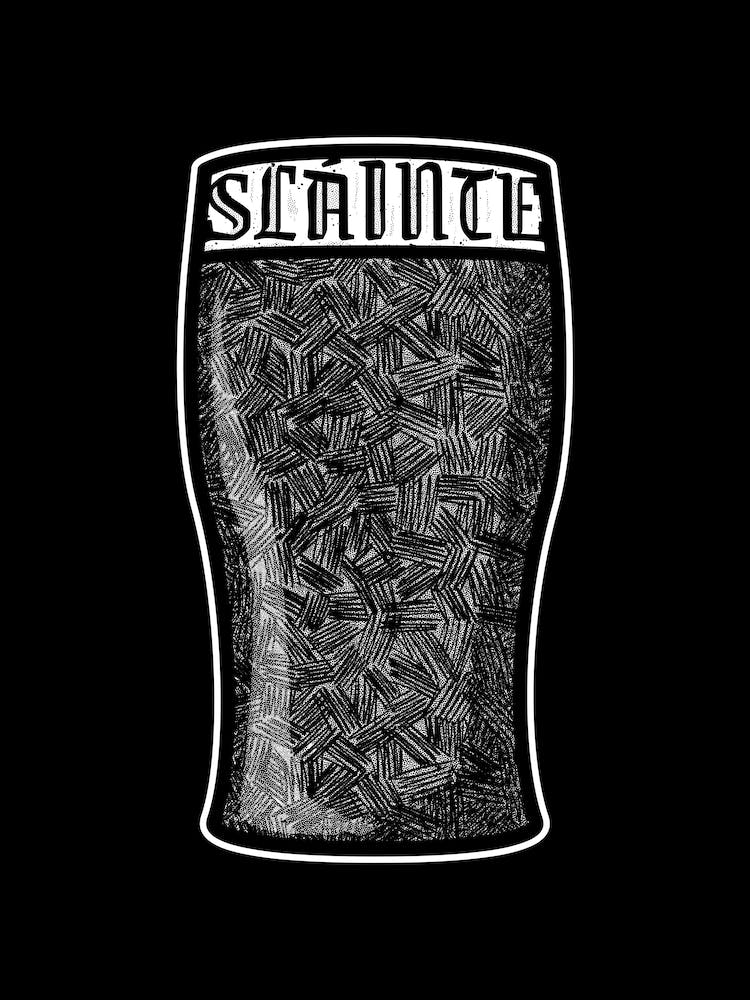 Pint typography- Slainté