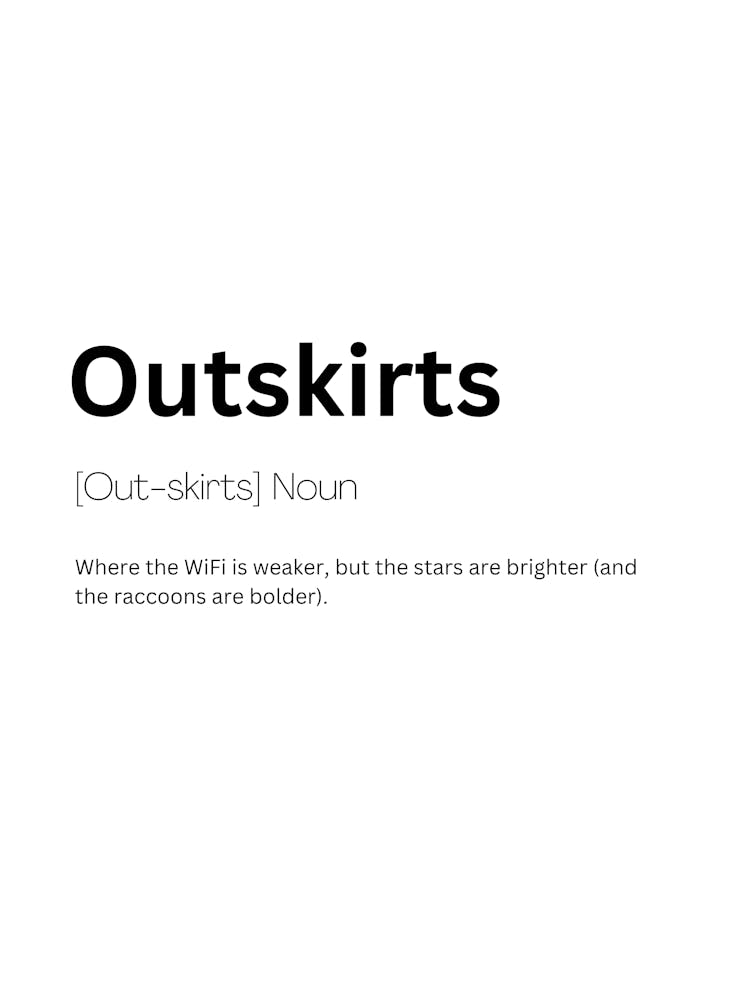 Outskirts Definition Meaning