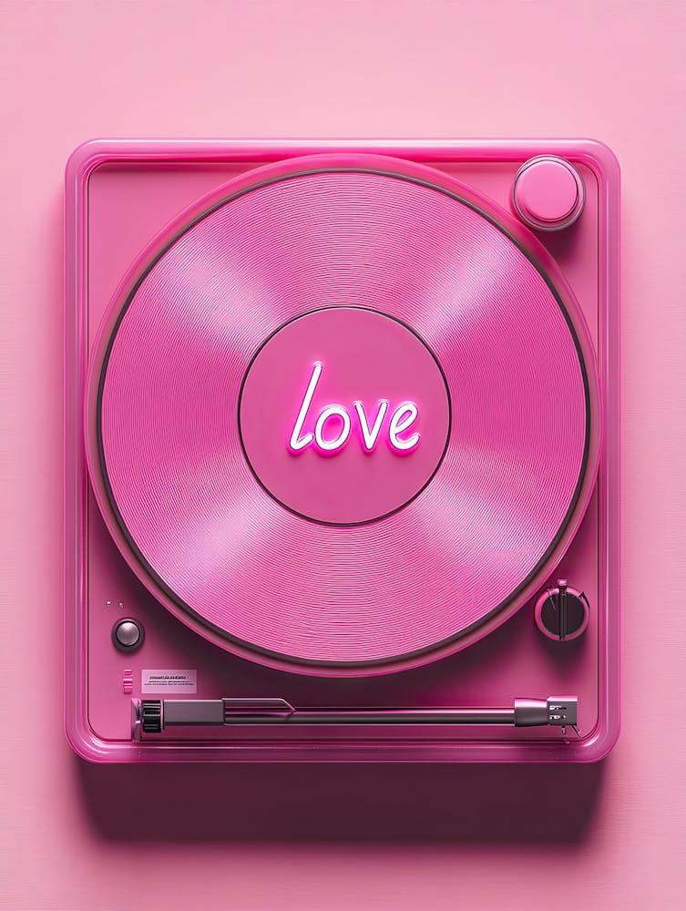 Love Is In The Mix Vinyl Poster